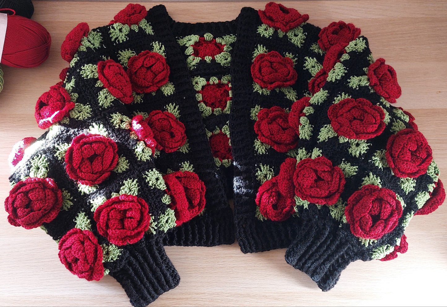 Rose garden cardigan
