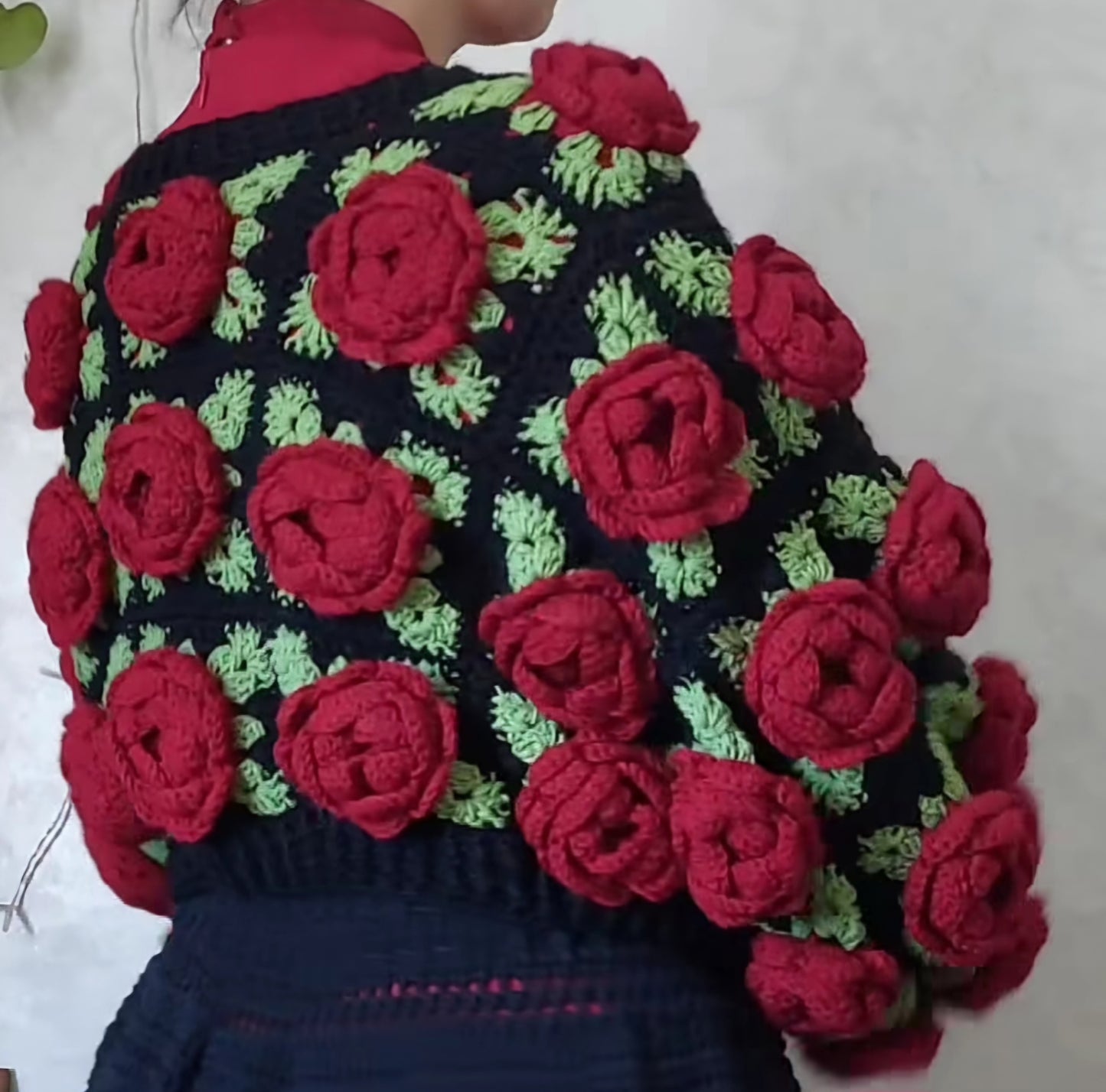 Rose garden cardigan